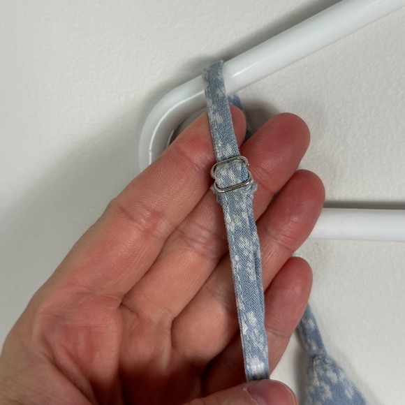 DISSH Blue Floral Wide Leg Tie Front Jumpsuit Womens Sz 6 Cottage‎ Fairy Prairie - Picture 10 of 16